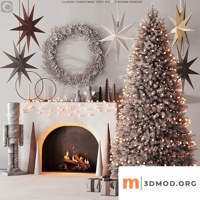 240 happy new year 04 christmas tree mono 01 light corona