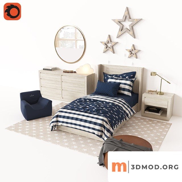 Callum Platform Bed With Headboard