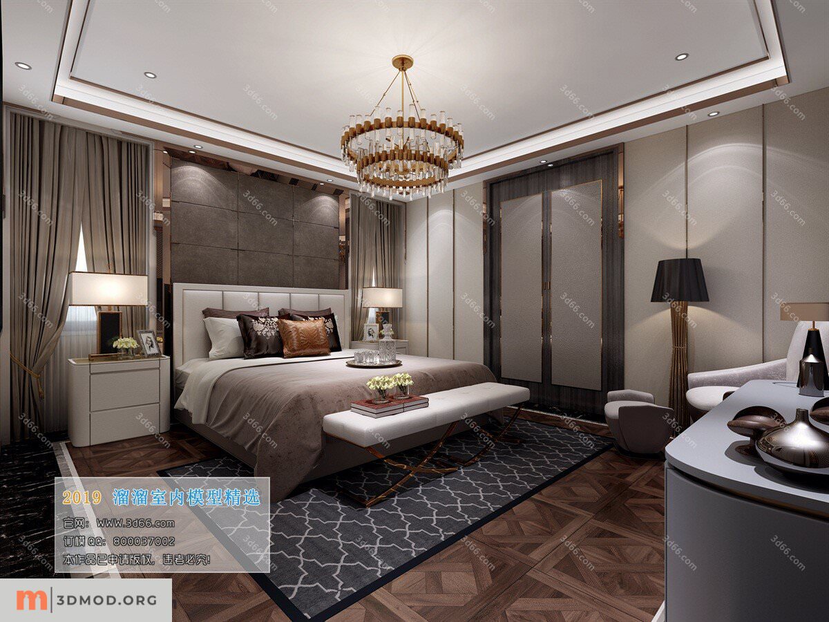 A002-Modern style-Bedroom-2019