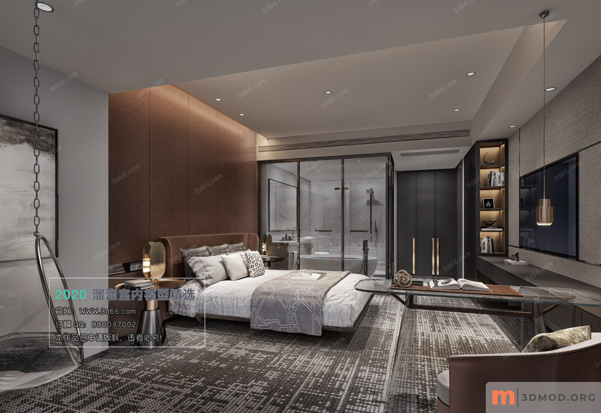 A003-现代风格-Modern style-Vray model2020-HotelSuite